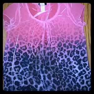 Chiffon Shirt Open Back Top